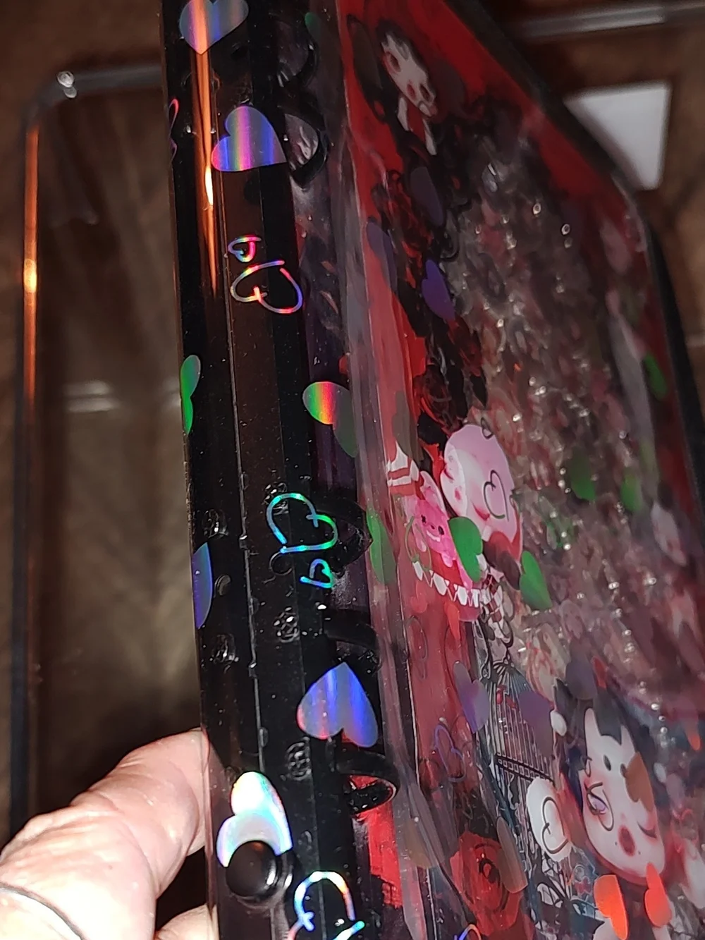 New! A5 Skullpanda Acrylic Shaker Notebook Gothic.